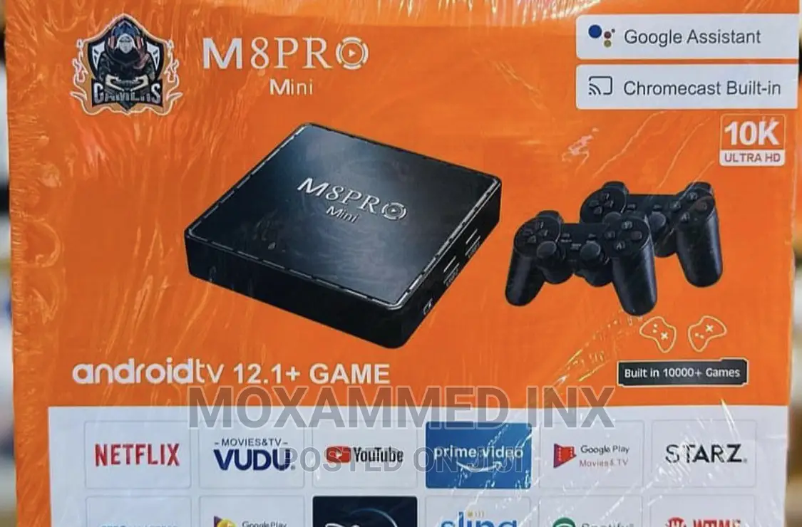 M8 Pro Mini Android Tv +Game + Google Assistant + Chromec