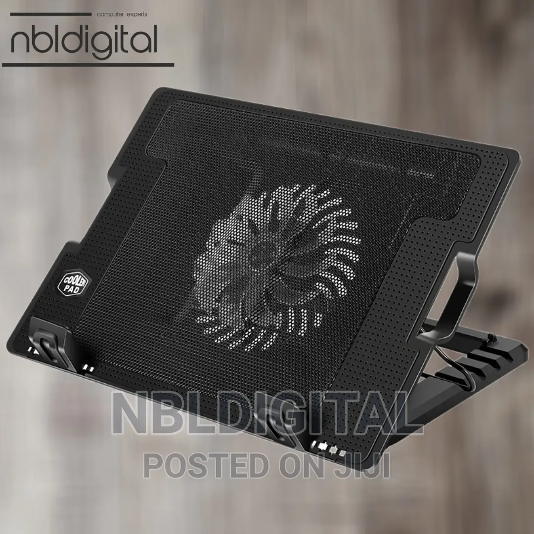 Laptop Cooling Base Rotor Fan 14-17 Inches Adjustable Height