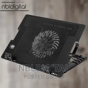 Laptop Cooling Base Rotor Fan 14-17 Inches Adjustable Height