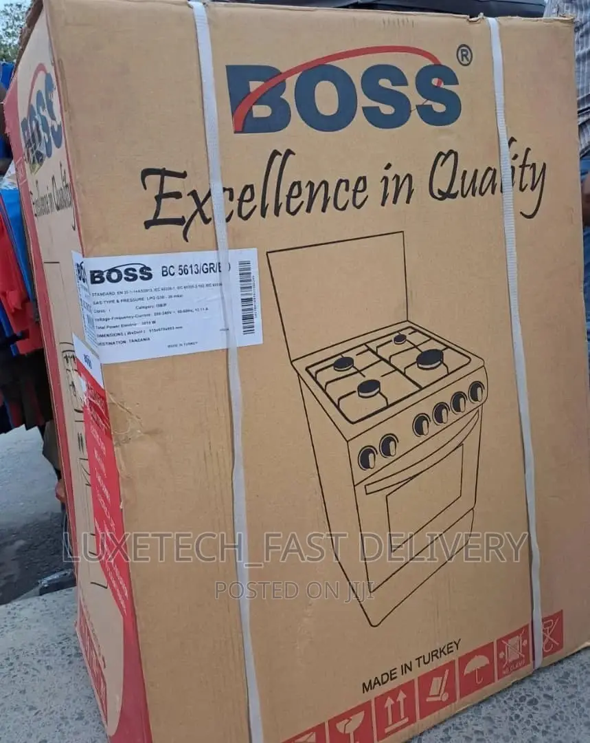 Boss Electric and Gas Cooker With Oven 4 Plates 50*50 Turkey