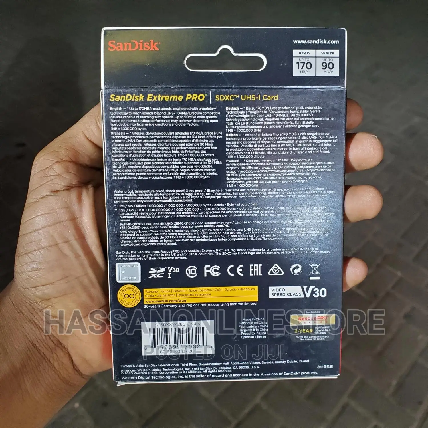 Sandisk 128gb Extreme PRO SDHCTM and SDXCTM Uhs-I Card