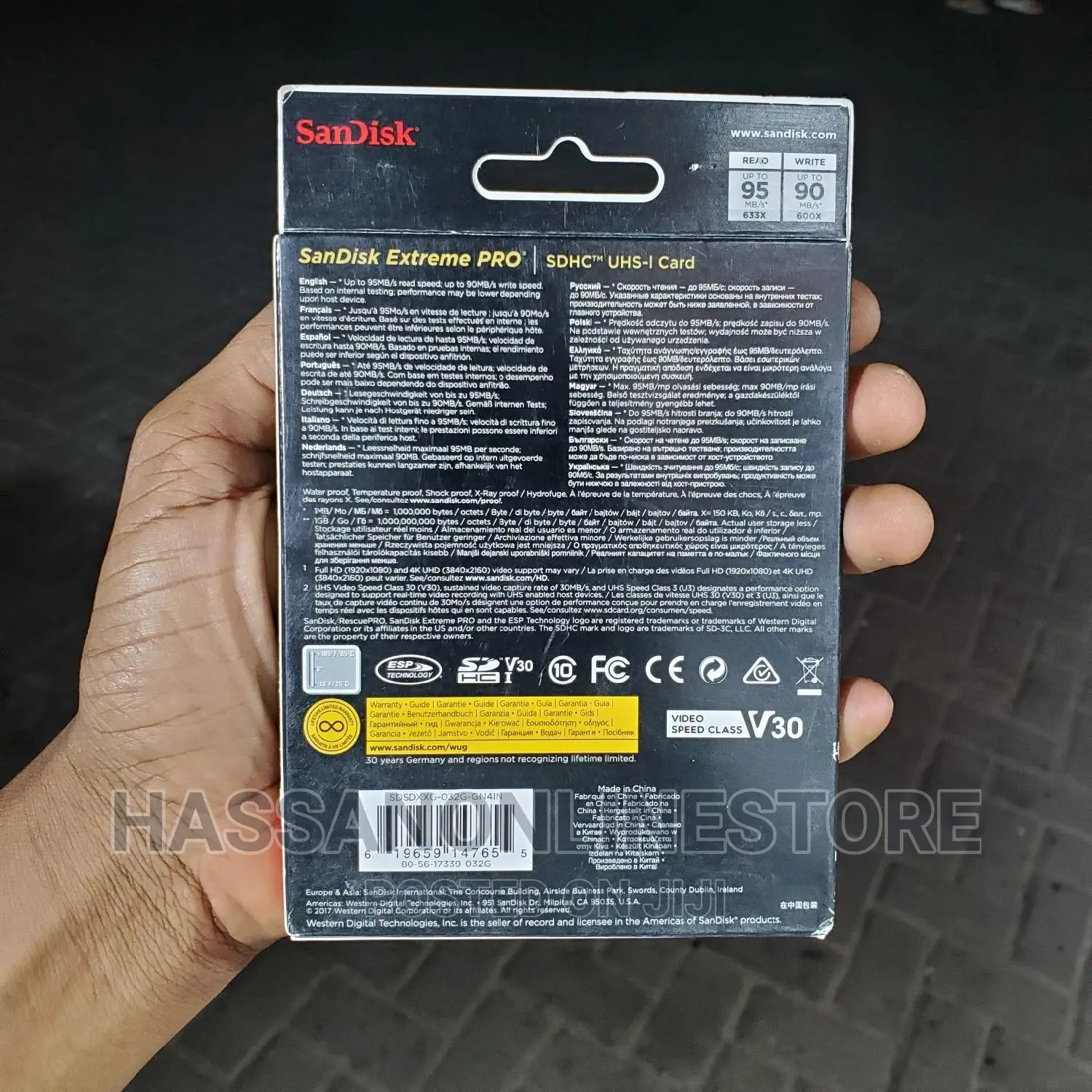 Sandisk 32gb Extreme PRO SDHCTM and SDXCTM Uhs-I Card