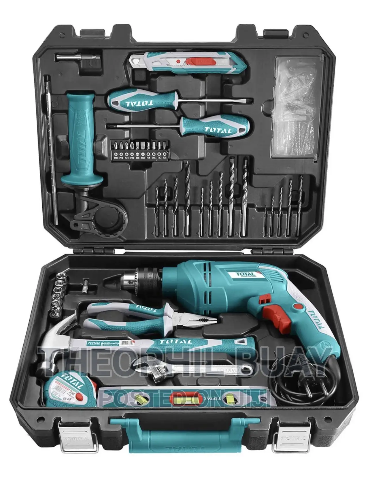 Total Household Tool Box 101pcs Set