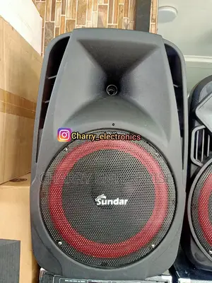 Sundar Rechargeable Speaker 12 Inch With Stand and Mic Clear Sound