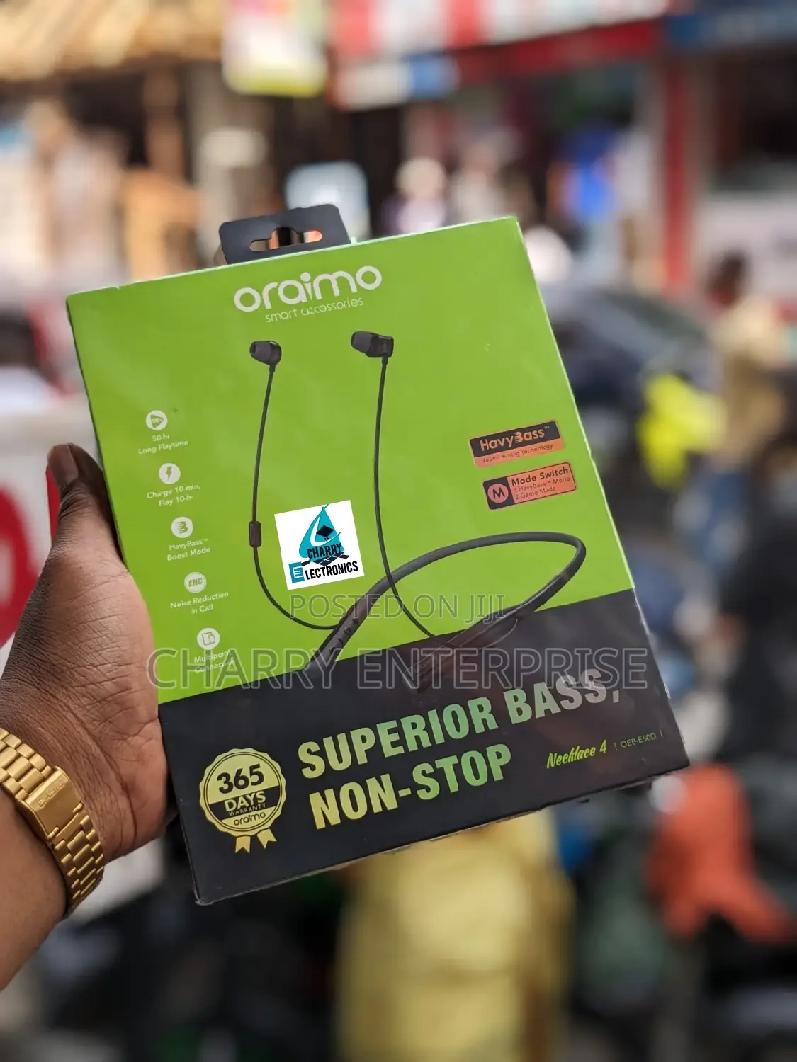 ORIGINAL Necklace Superior BASS Non-Stop EARPHONE