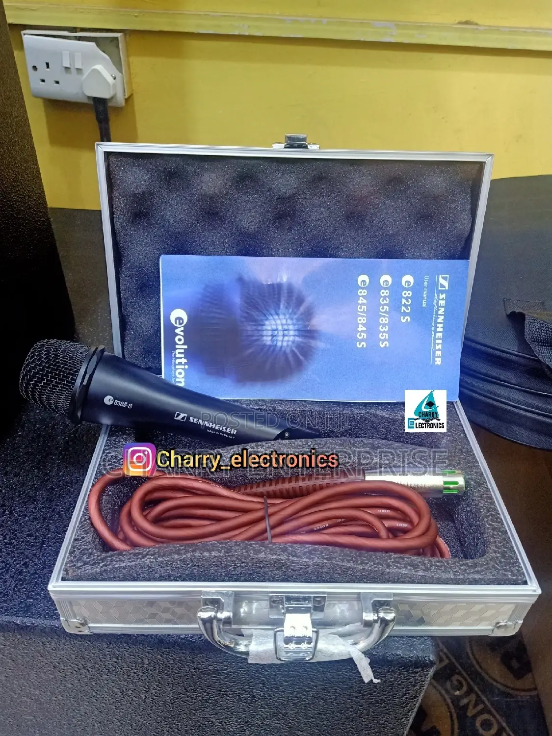 ORIGINAL Sennheiser Wire Microphone/ Mic Made in Germany