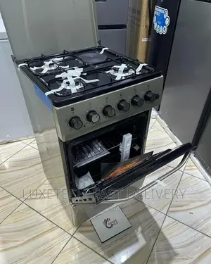 Euron Electric and Gas Cooker With Oven 4 Plate 50*50 Silver