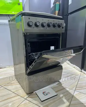 Euron Electric and Gas Cooker With Oven 4 Plate 50*50 Silver