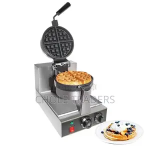 Commercial Single-Head Waffle Maker Machine Stainless Steel