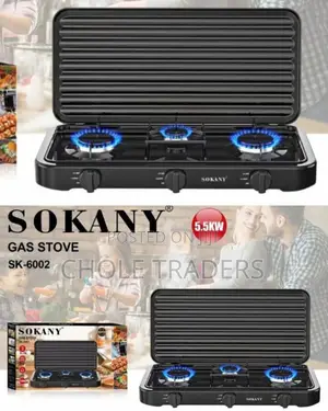 Sokany Table-Top 3 Burner Gas Stove
