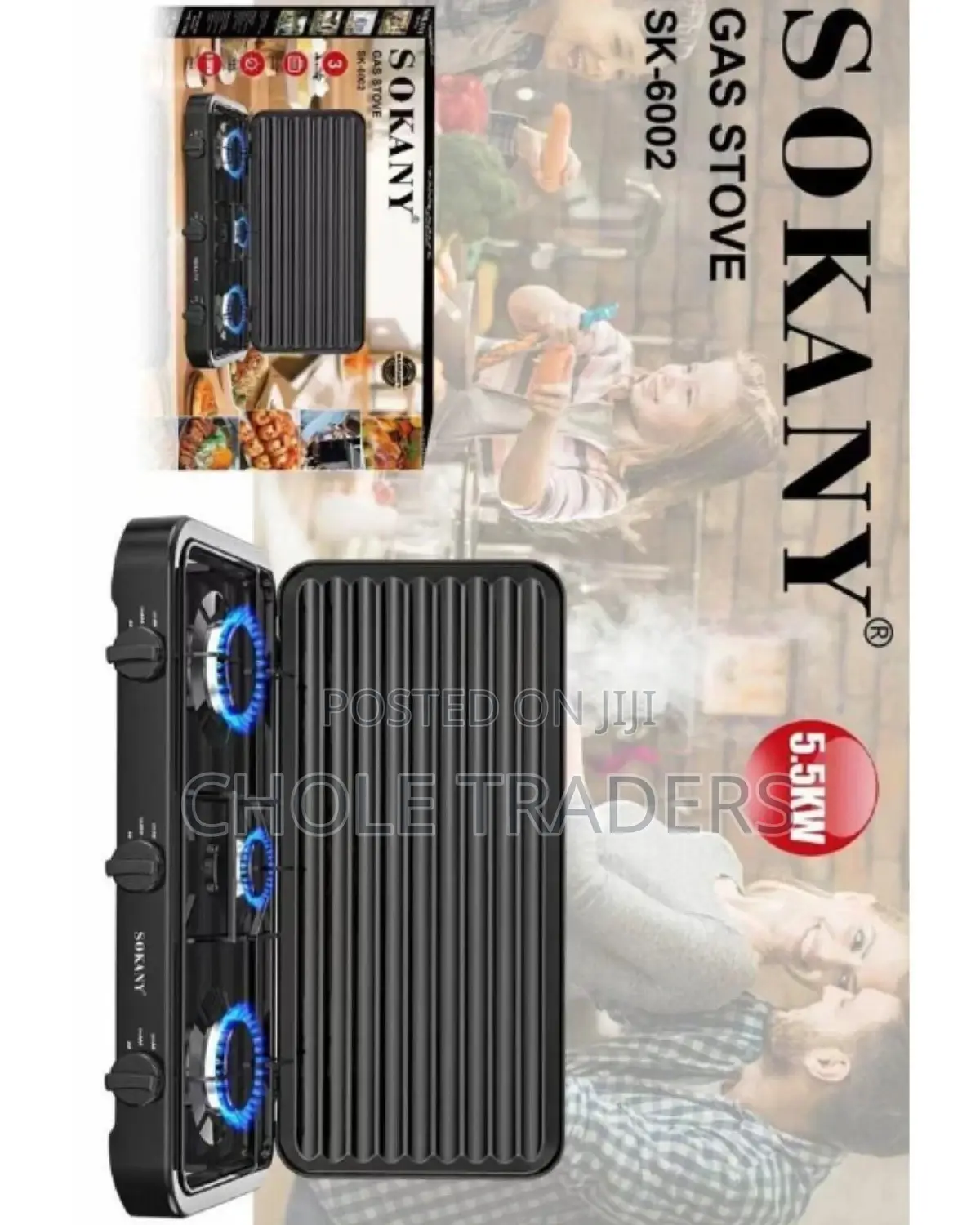 Sokany Table-Top 3 Burner Gas Stove