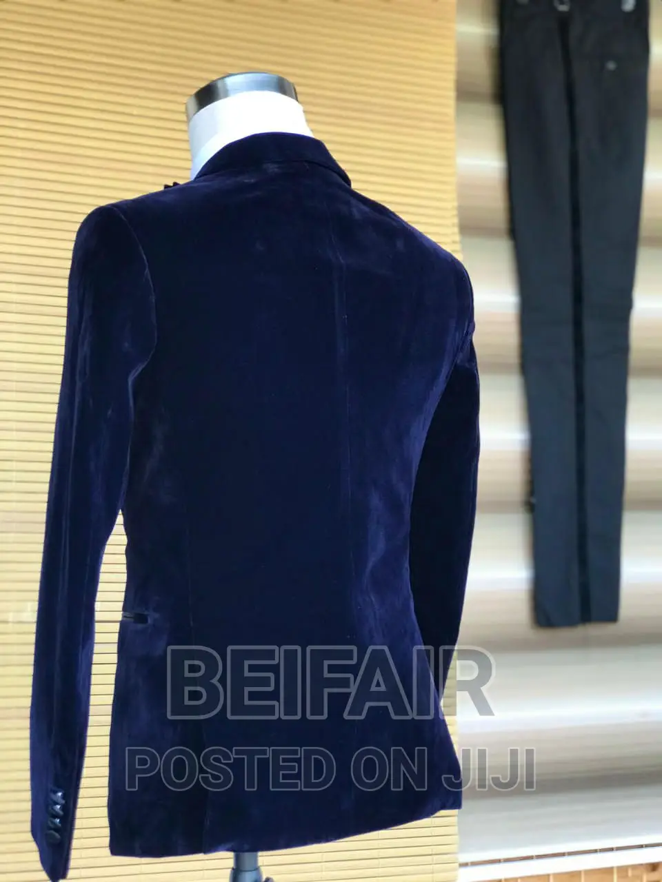 Dark Blue Velvet Suits | Suti Za Kiume | Valvet Fabric