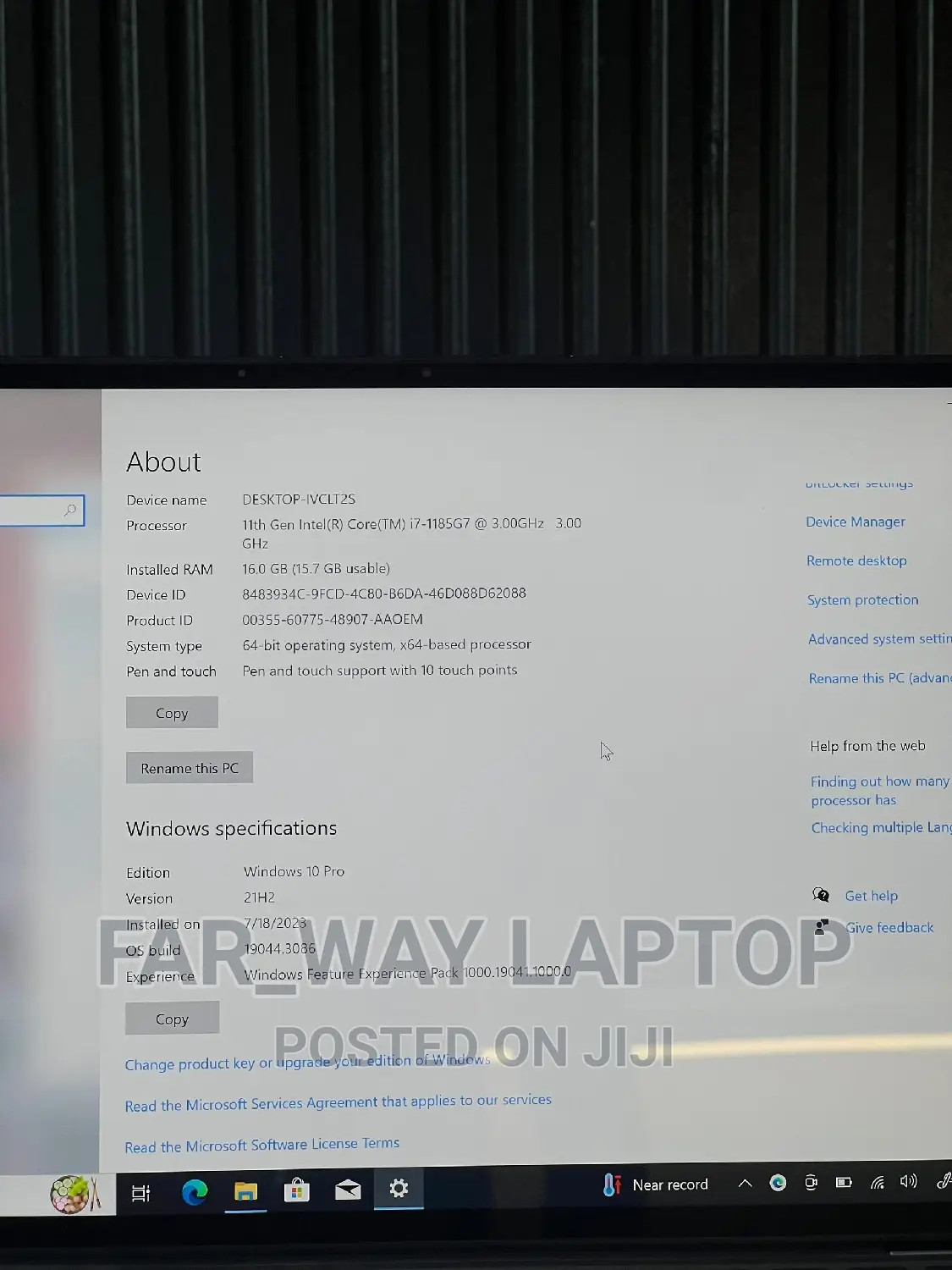 New Laptop Dell 16GB Intel Core I7 SSD 512GB