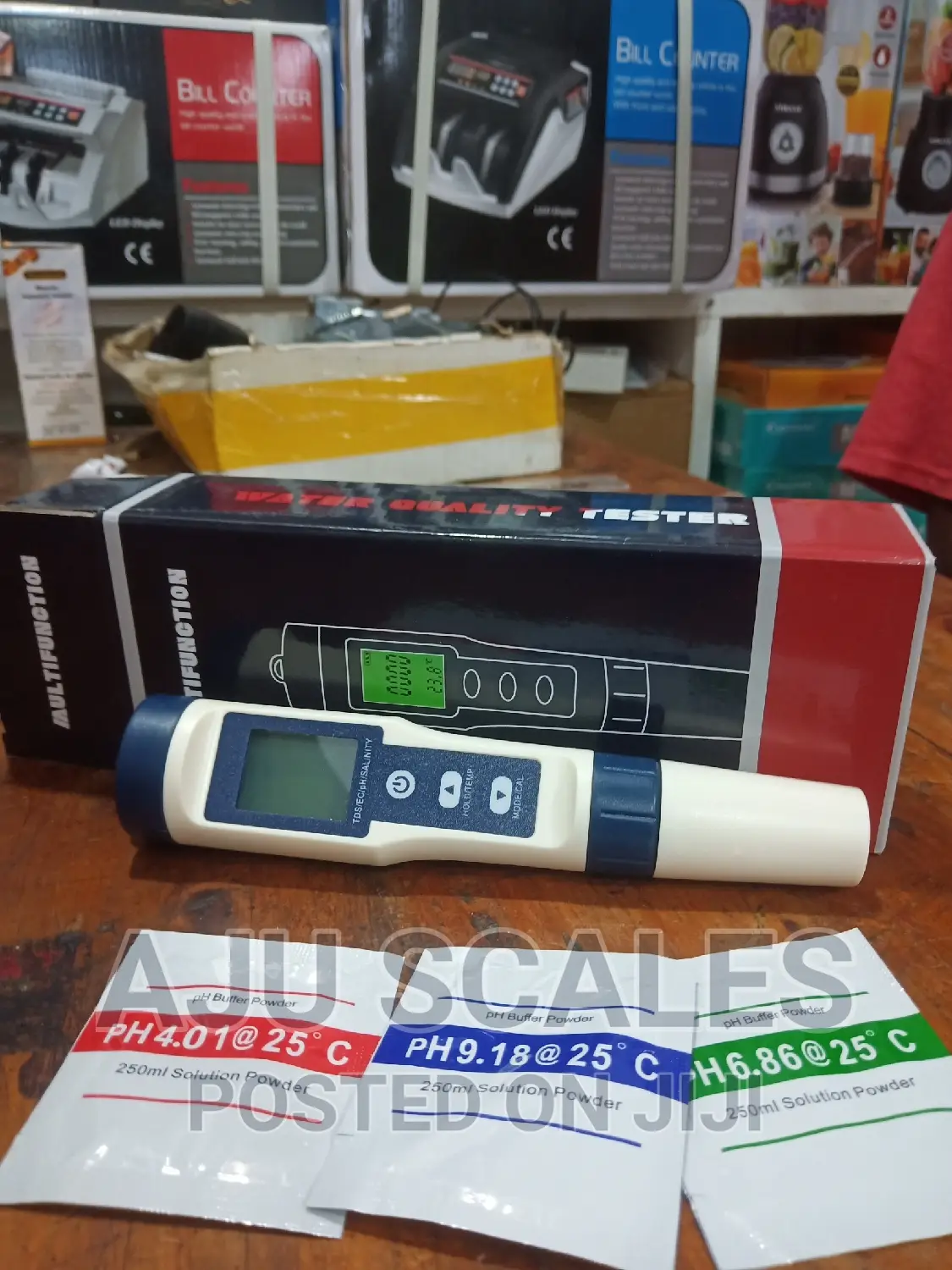 Ph Meter, TDS, Thermometer Salinity.