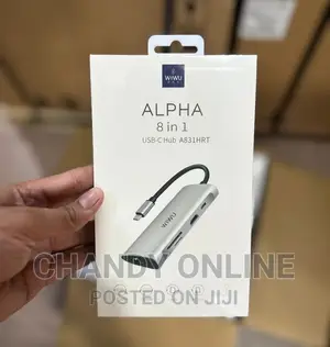 WIWU ALPHA 8 in 1 Hdmi * X 1 / Type C PD X 1 / Usb 3.0