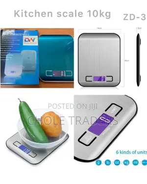 Digital Kitchen Scale With a Steel Body