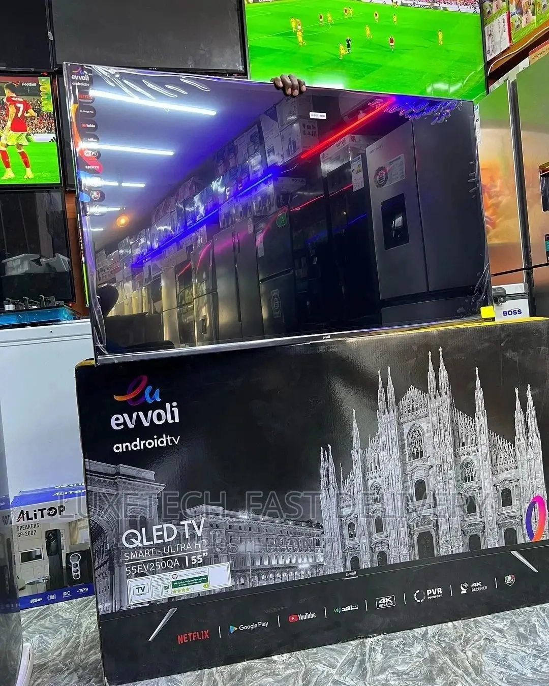 Evvoli 55 Inches Qled Smart Android Tv