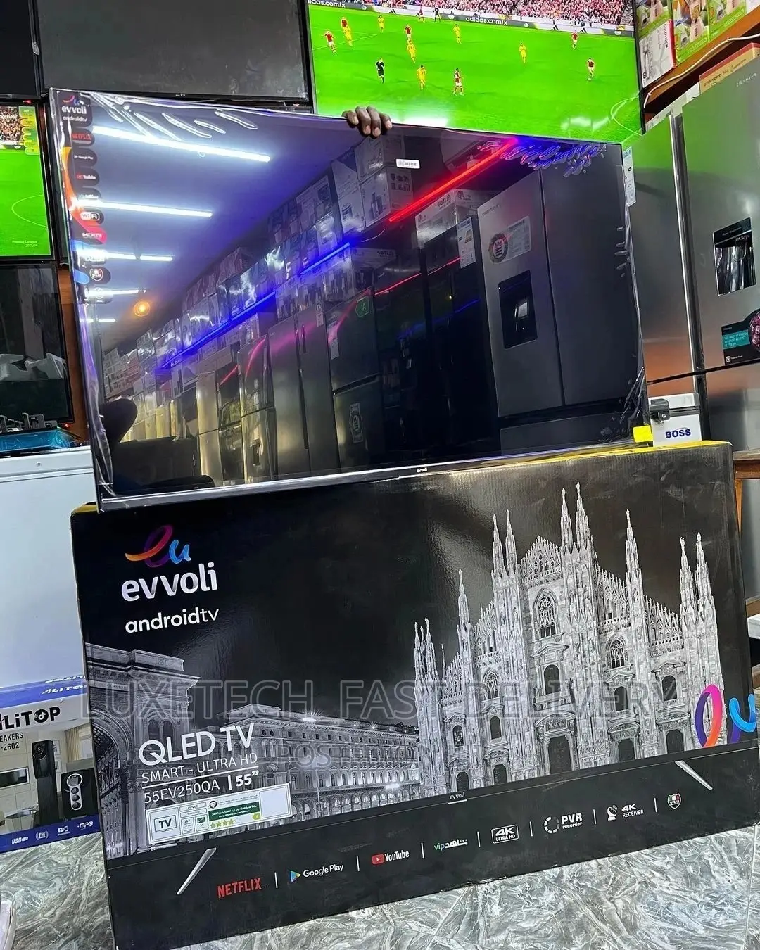 Evvoli 55 Inches Qled Smart Android Tv