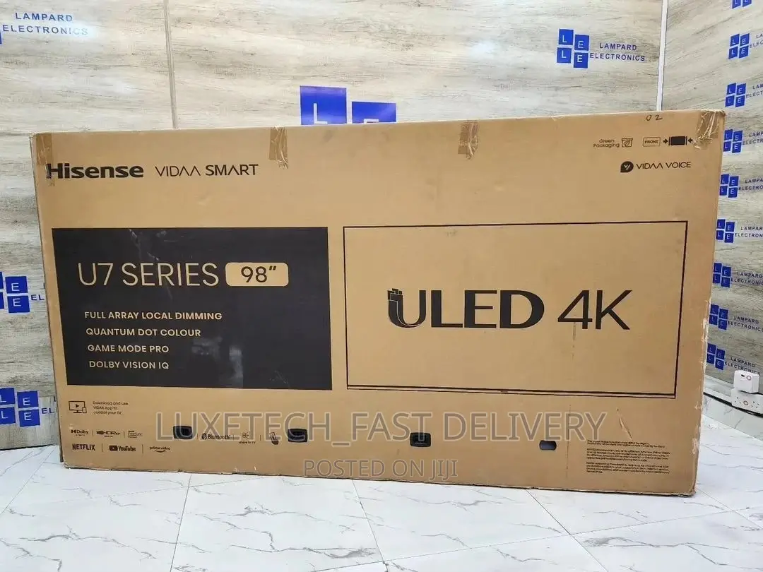 Hisense 98 Inches U7 Series Uled Smart TV Premium