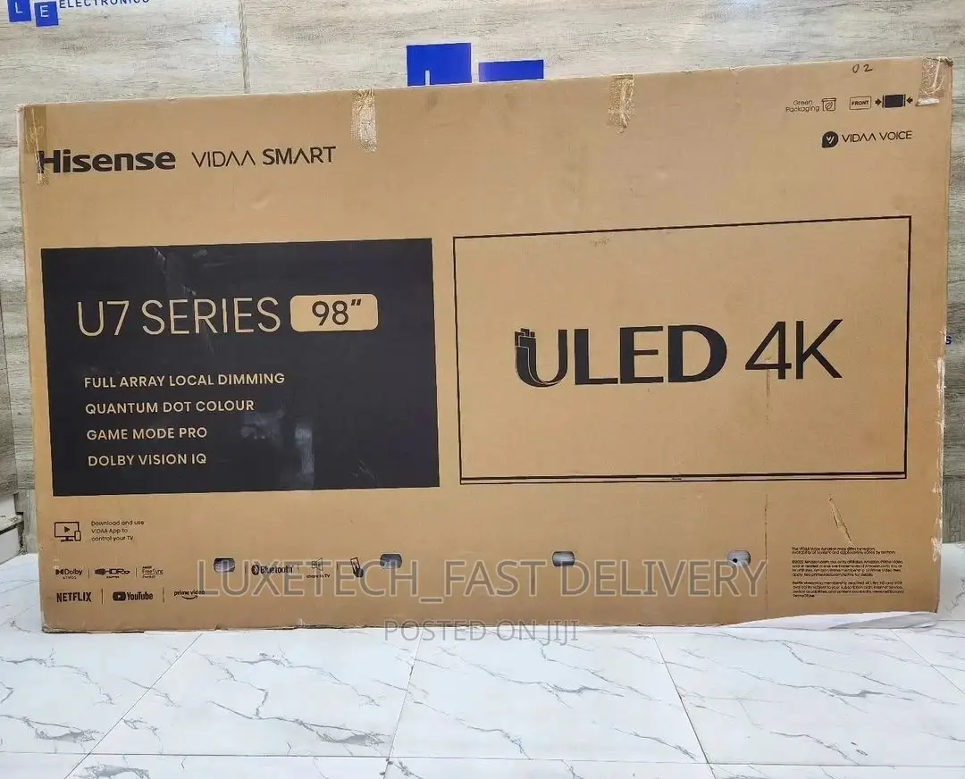 Hisense 98 Inches U7 Series Uled Smart TV Premium