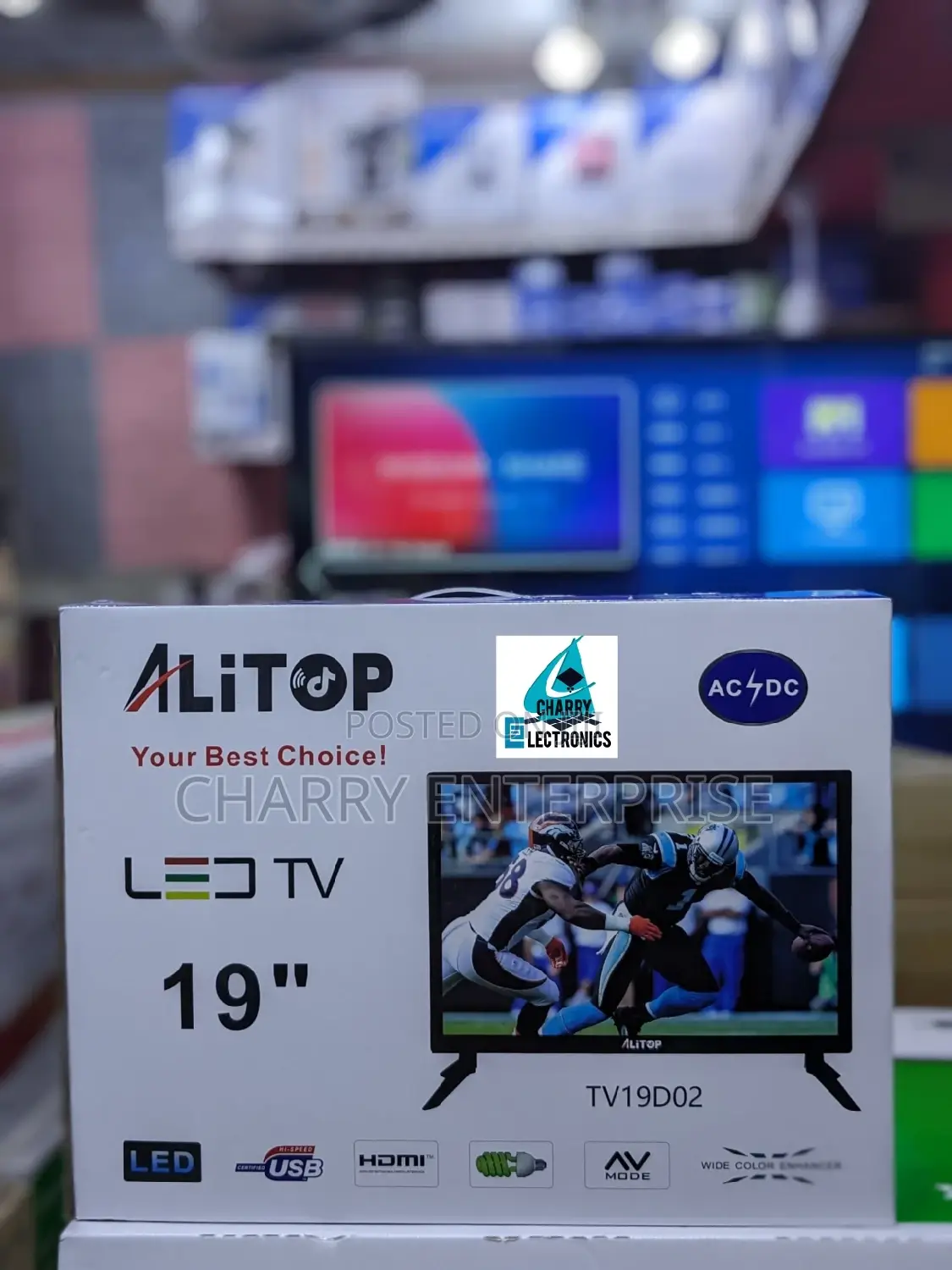 OFFER Alitop Tv 19 Inch Ac/ Dc Picha Kali
