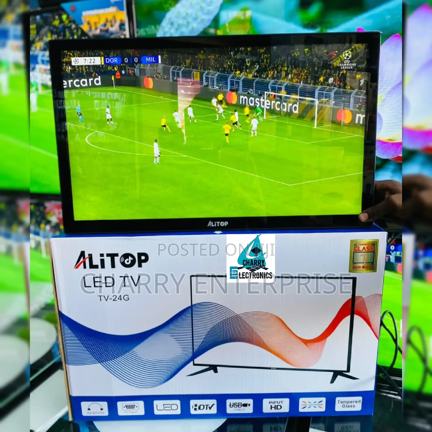 Alitop Tv 24 Inch Double Glass / Tempered Glass