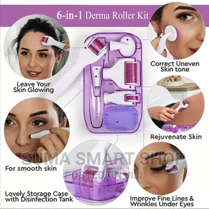 DERMA ROLLER Kit .(6 in 1) .[Kifaa Cha Urembo ]