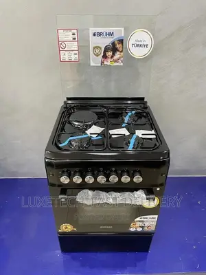 Bruhm Cooker 3gas + 1 Electric Burner + Electric Oven 60*60