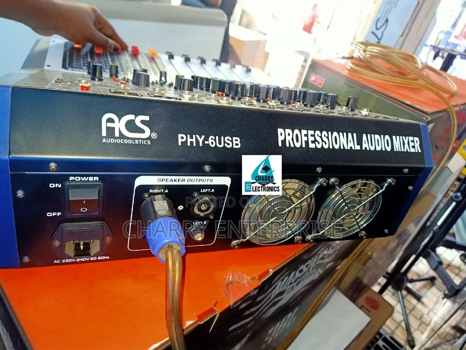 ACS PROFESSIONAL Powered Music Mixer 6ch1300w With PHANTOM
