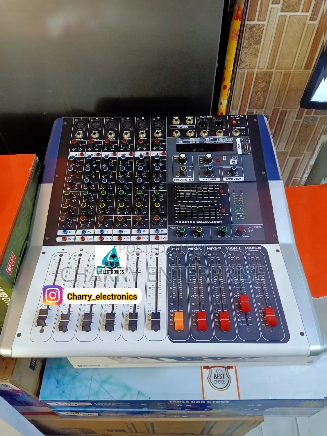 ACS PROFESSIONAL Powered Music Mixer 6ch1300w With PHANTOM