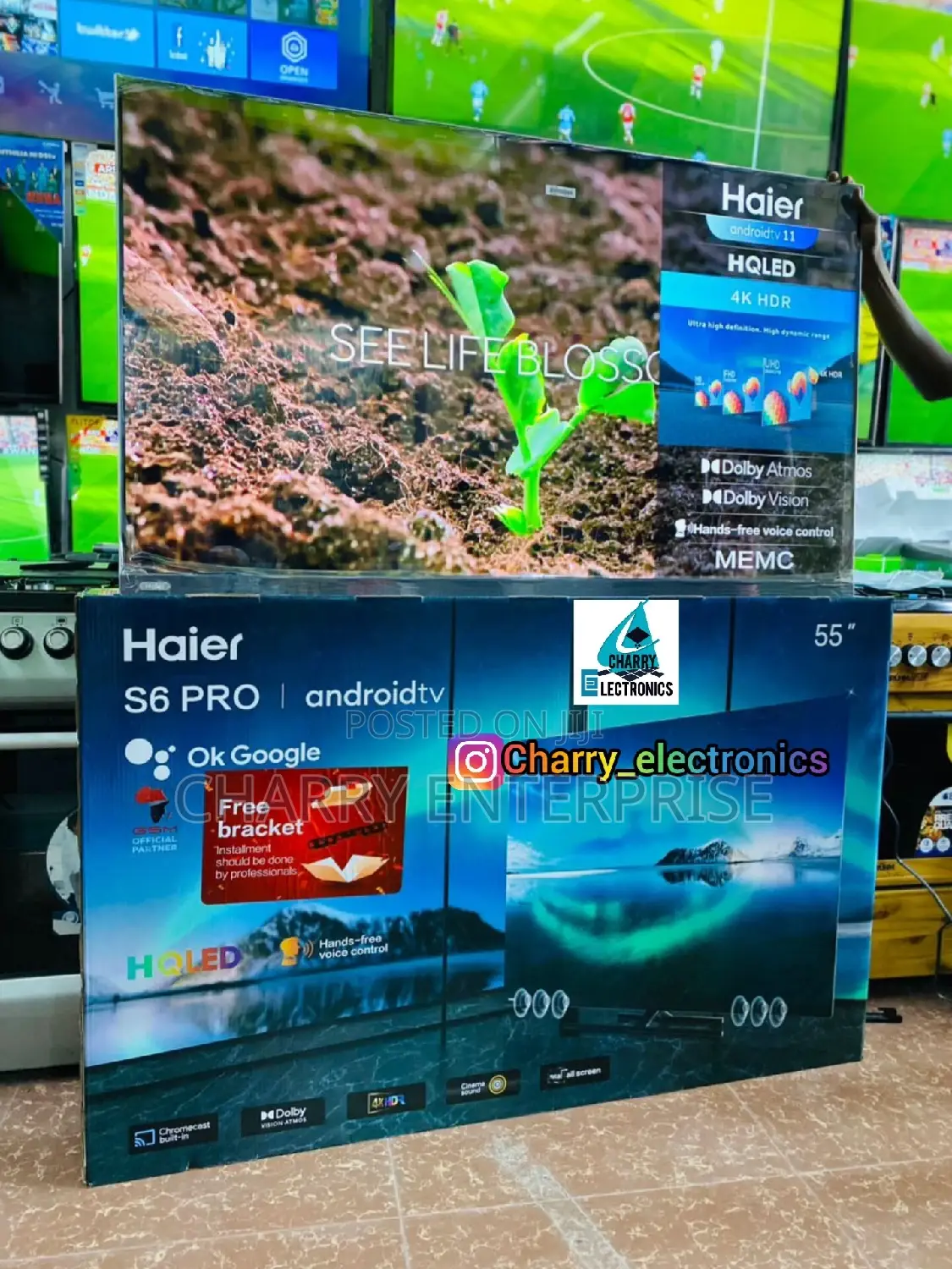 Haier S6 PRO Android Tv55 Inch Handsfree Voice Control