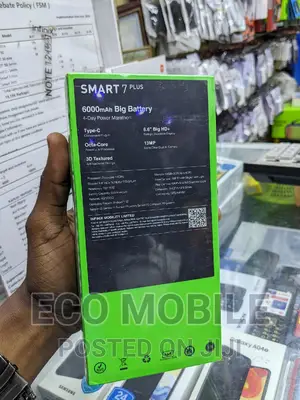 New Infinix Smart 7 Plus 64 GB Black