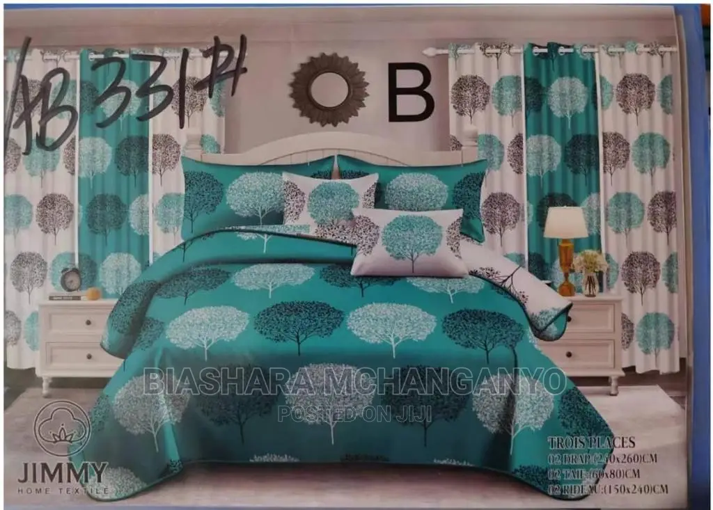 Bedsheets and Curtains Set Available