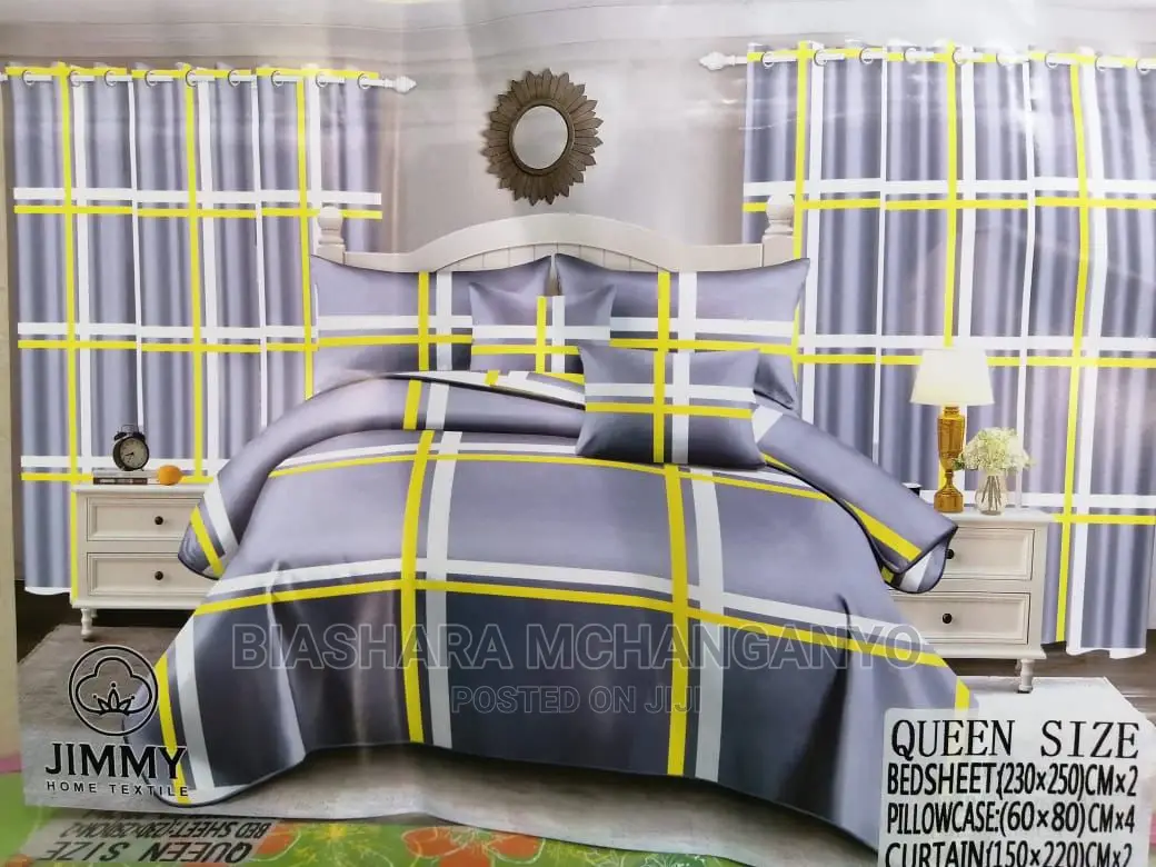 Bedsheets and Curtains Set Available
