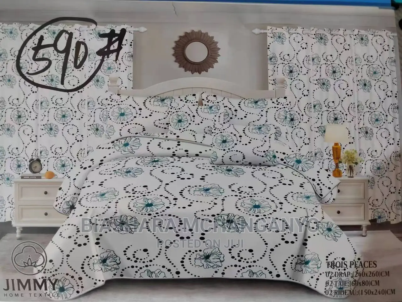 Bedsheets and Curtains Set Available