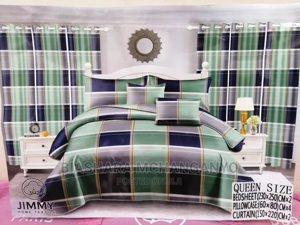 Bedsheets and Curtains Set Available