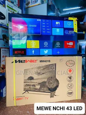 Mewe TV Nchi 43 LED Vioo Viwili