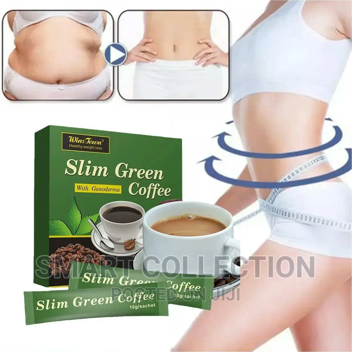 18pcs Green Coffee With for Slimming Control Weight