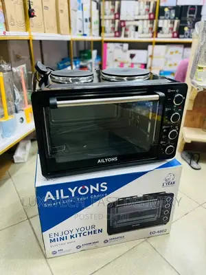 Ailyons Electric Oven 48L With 2 Hotplates