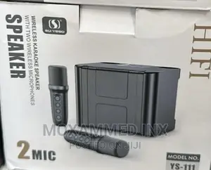 Wireless Karaoke Speaker With 2 Wireless Microphone