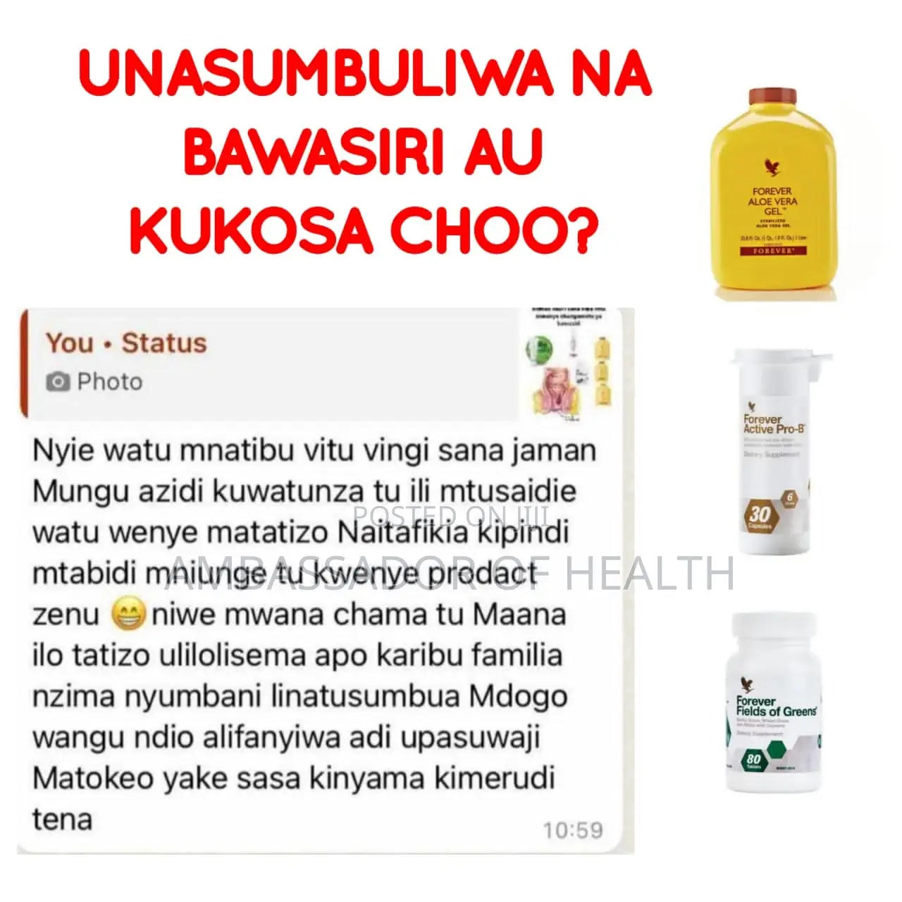 Unasumbuliwa Na Bawasiri Au Kukosa Choo Mara Nyingi