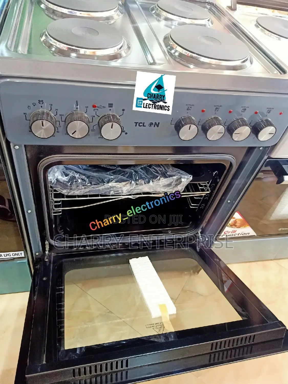 TCL Full Electric Cooker 4 Electric Burners
 Oven