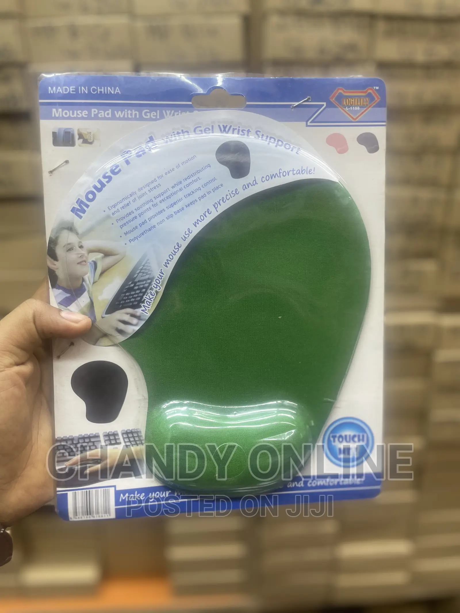 Mouse Pad With Gel Wrist Support