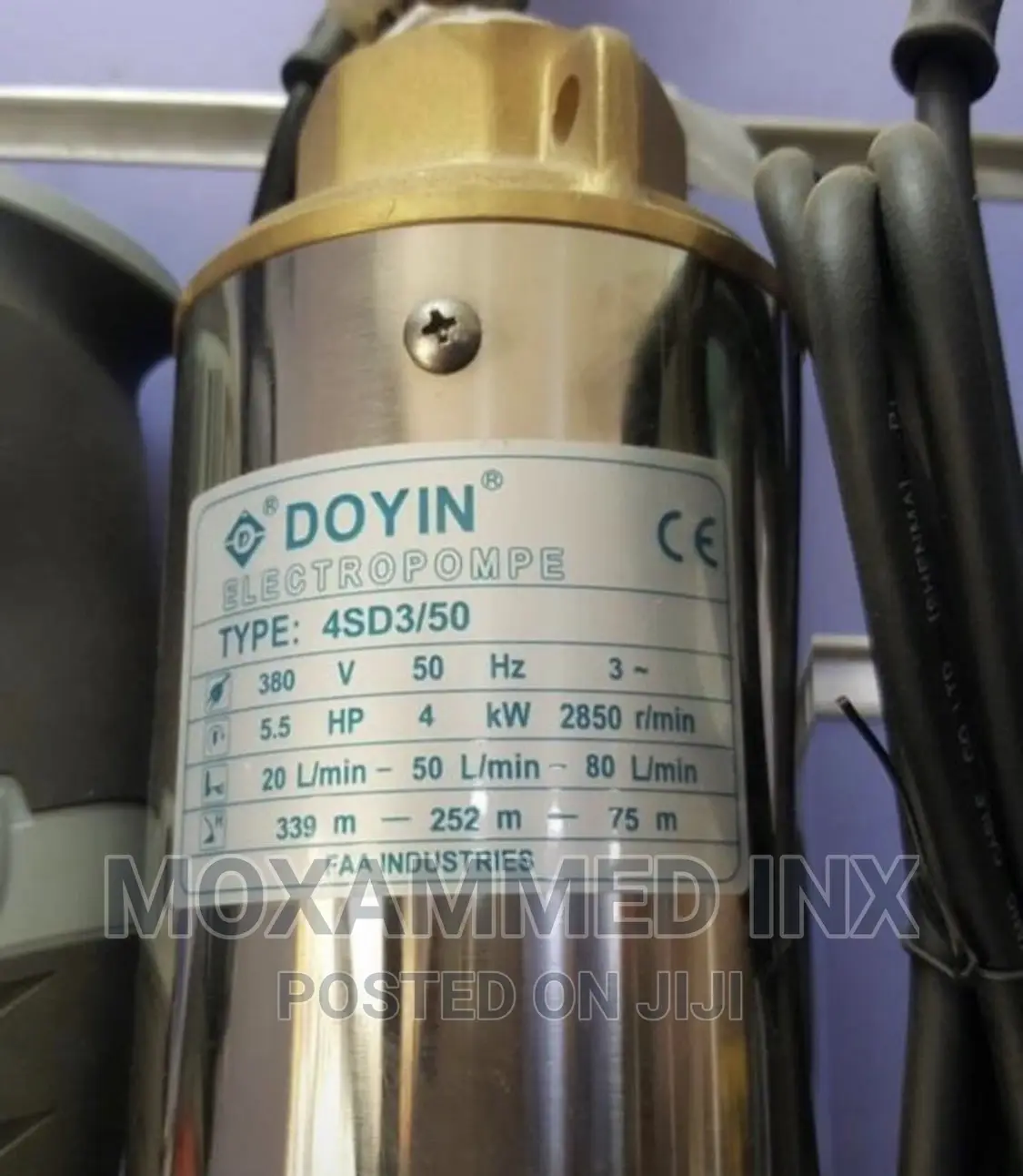 Doyin Pump 5.5hp 4kw