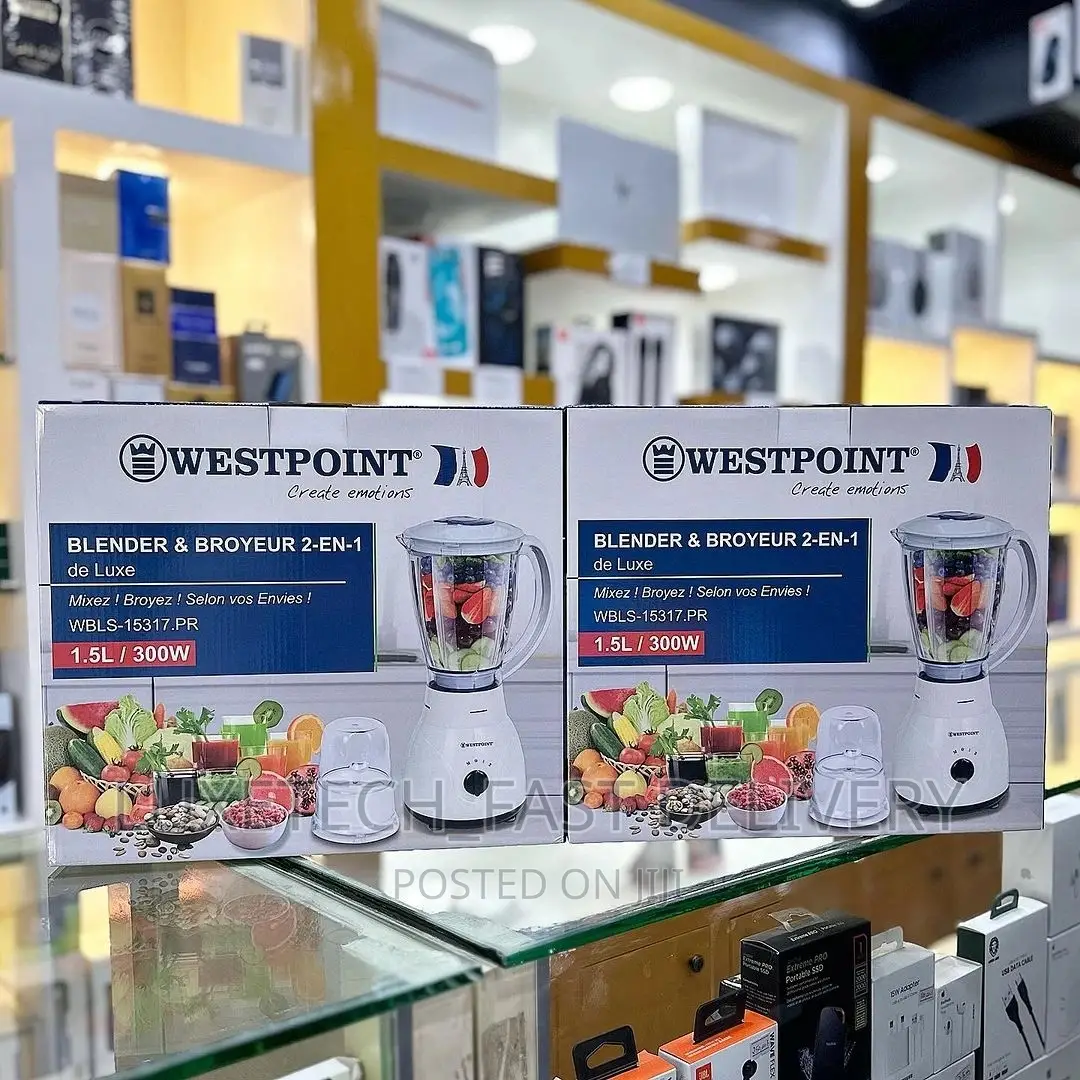 Westpoint 2 in 1 Electric Blender Deluxe 1.5 Litres