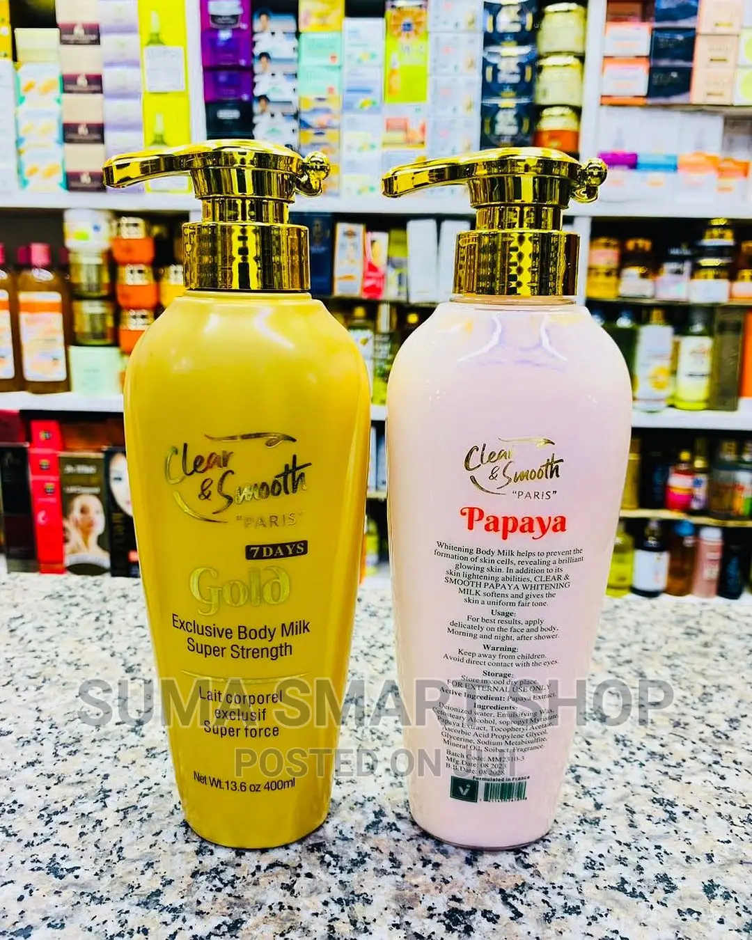 CLEAR and SMOOTH Lotion .