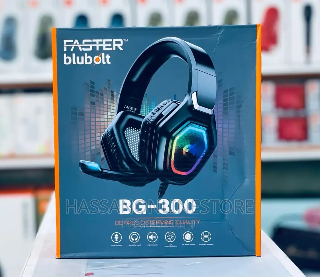Faster Blubolt Bg300 Gaming Headset With Noisecancelling Mic