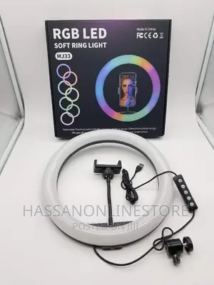 RGB LED Soft Ring Light MJ33 - 12 Inches