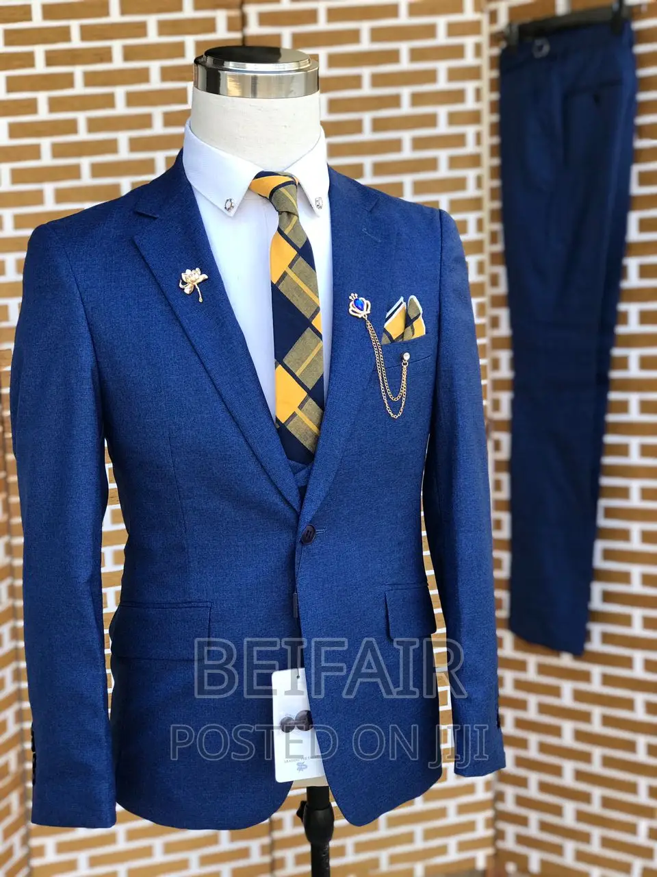 Suti Za Kiume | Men's Suits | Blue | High Quality Fabrics