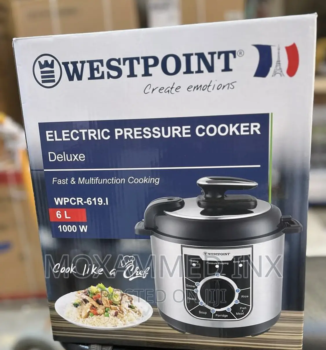 Electric Pressure Cooker 6l/1000w Non Stick